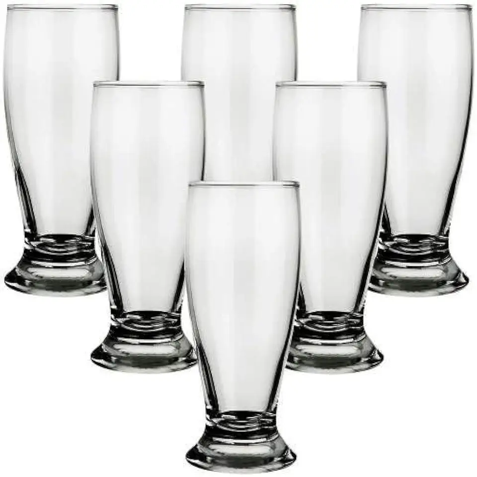 Jogo 6 Copos Tulipa para Cerveja Chopp 300ml Vidro Nadir Munich