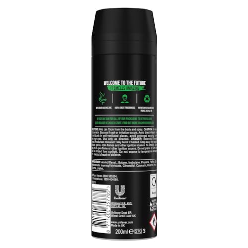 Lynx Africa Men's Fragrance, Aluminium Free Masculine Body Spray Deodorant, Fresh And Long Lasting Odour Protection, 10 Pack of 200m. - Image 4