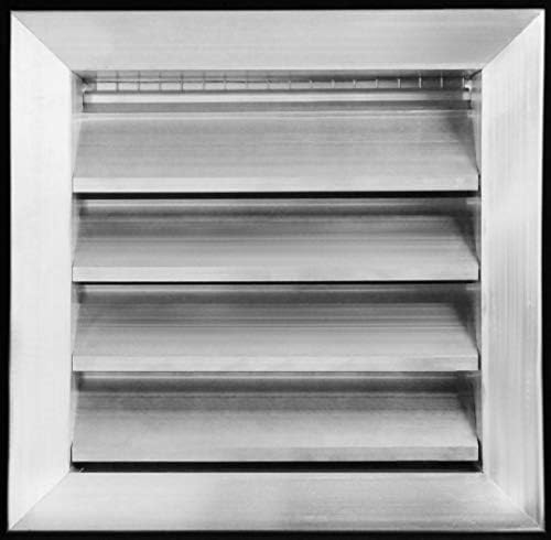 HVAC Premium 10"W x 8"H Aluminum Exterior Gable Louver Vent for Walls & Crawlspace - Weather-Resistant Air Grille with Screen Mesh - [Outer Dimensions 11.75"W x 9.75"H]