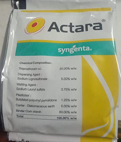 Syngenta Actara, Thiamethoxam 25% WG, Insect/Pest Repellent (5gm ...