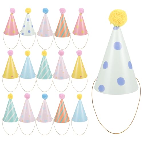 ANDRESLAD 14 Pezzi Cappello Di Carta Di Buon Compleanno Cappello Colorato Di Brithday Cappelli Per Feste Di Compleanno Per Cappelli Da Festa Per