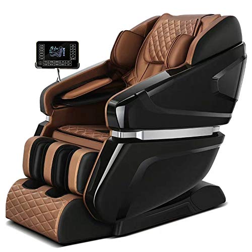 Massage-Stuhl, Schwerelosigkeit Massagesessel, SL 4D Ganzkörper-Air-Massagesessel Lehnstuhl, Bluetooth-Lautsprecher, Heat & FootRoller
