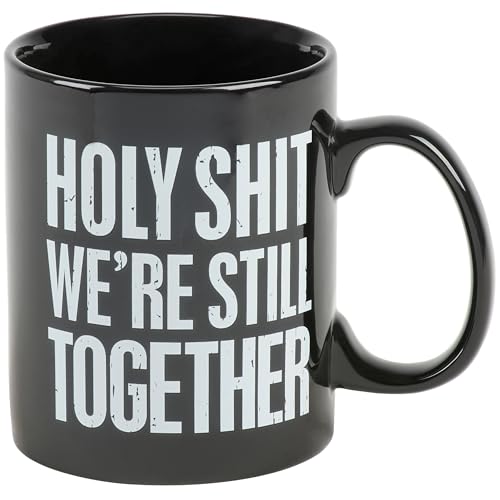 Taza de cerámica negra Primitives by Kathy 18 oz