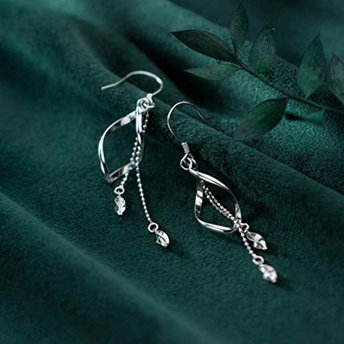 Bijoux d'oreilles spirale S925 un cadeau d'anniversaire chic au tempérament unique
