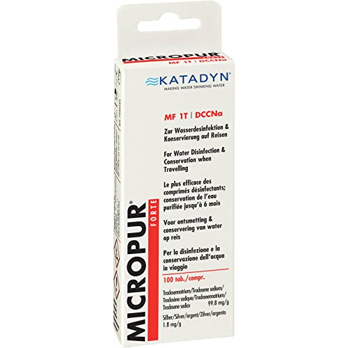 Katadyn Micropur Forte MF 1T Comprimés pour désinfecter et conserver l'eau portable