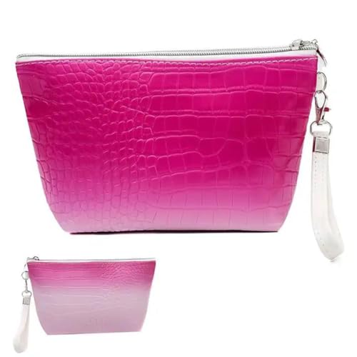 Bolsa Necessaire Executiva Bolsinha Viagem Maquiagem Couro Sintético Pincel Estojo Feminino Passeio