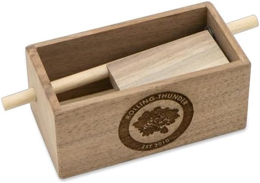 Rolling Thunder Push Button Turkey Call – Easy One-Hand Friction Call for Realistic Yelps Clucks & Purrs