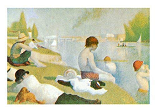 Bagnanti A Asnieres by Seurat 9.5 X 12 Art Print Poster