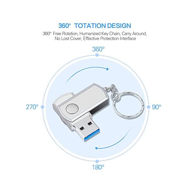 USB 3.0 Schlüsselanhänger USB Flash Drive Rotating Pen Drive 8 GB Pen Drive 16 GB Thumb Drive 32 GB 64 GB USB 3.0 Memory… – Bild 3