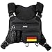 Jueachy Impermeable Chaleco Correr Mujer Hombre: Bolsa de Pecho Multifuncional Chaleco Running Bolsa Hidratación Reflectante Bolsillo Teléfono Mochila Correr con Conector Auriculares Correa Ajustable