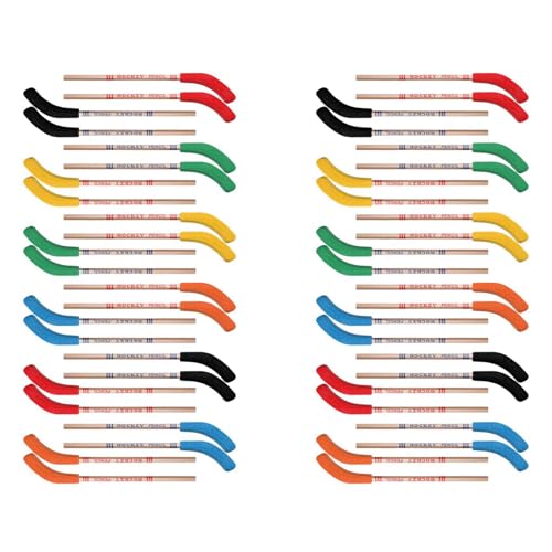 48 Crayons de hockey amusants avec gommes et fournitures de fete pour fans
