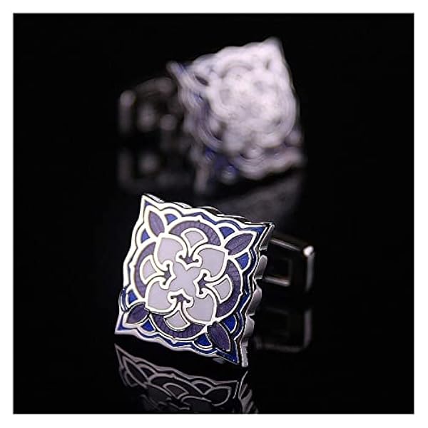 Manschettknappsats Manschettknappar herrkristall affärshylsa nagelskjorta skjorta manschettknappar mans manschettknappar (färg: A)