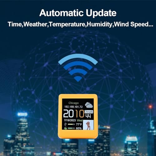 Previsión meteorológica digital portátil y recargable con higrómetro para interior 5