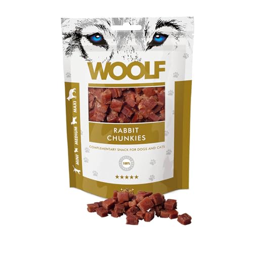WOOLF Rabbit Chunkies - Complementary Snacks for Dogs | 100g