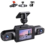 Full View Car Dashcam System,Four-Record Monitoring Driving Recorder,HD 1080P,Full View Car Dashcam System,24h Parking Monitor/Night Vision,4-Channel 360 Video,Front/Left/Right/Rear,No SD Card