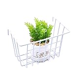 ANZOME Malla de la Cesta Gancho de Alambre Accesorios del Panel de Rejilla Pared multifunción de Metal montados Canasta b