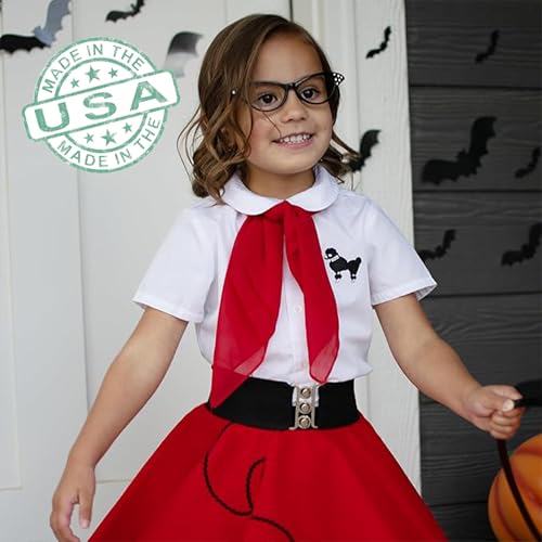 Hip Hop 50's Shop Child Elastic Cinch Belt 2.5" Wide Stretchy for Girls (Child Small Black) - Thumbnail 4