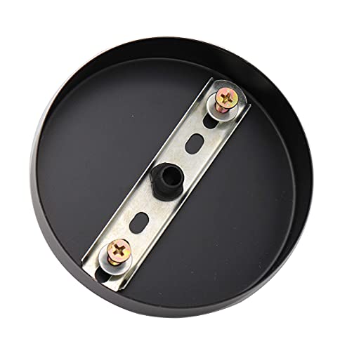 Binifimux 2-Pack Black Ceiling Plate Chassis Base Pendant Light Accessories 98Mm X 18Mm W Screw #TOP4