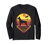 dobermann dog retro sunset classic vintage 80s dogs lovers maglia a manica