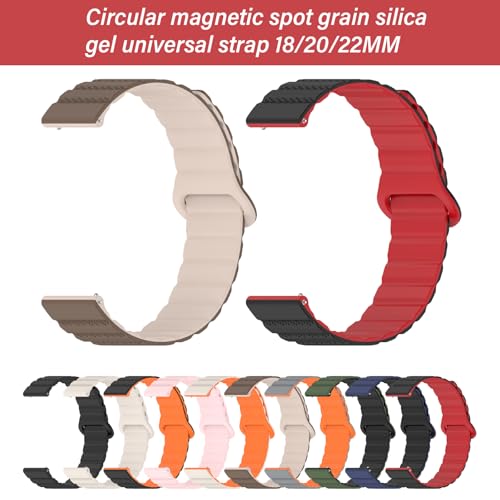 Correa de silicona con cierre magnético para reloj 18-22mm miniatura 3