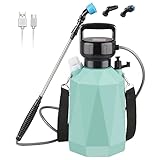 Electric Plant Sprayer 1.35Gallon/5L, Electric Garden Sprayer with USB Rechargeable Handle, Weed Spr