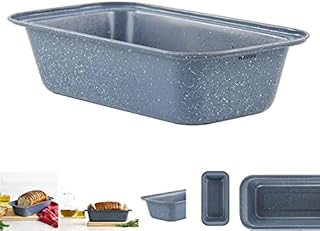 PLASTIFIC Speckled Loaf Tins Cake Pan Baking Tray Cupcake Deep Tin Fairy Steel Bakeware Non Stick Bread Toast Mould Non-Stick Bakeware for Cakes Breads