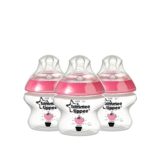Tommee Tippee Closer to Nature Decorated Bottle - 5oz 3pk (Girls)