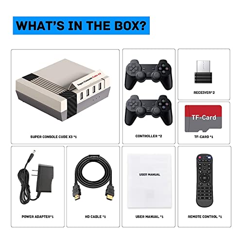 Kinhank 9-11 Super Console Cube X3 Retro Game Console With 60000+ Games, Emuelec 4.5/Android 9.0/Coree 3 Systems In 1,2.4G+5G,Bt 4.0,Compatible With 65+ Emulators thumb #6