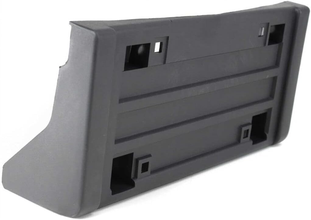 DAT AUTO Front Bumper Cover License Plate Frame Tag Mounting Bracket Holder Replacement for 1988-1999 GMC/Chevy Suburban 1992-1994 Blazer 1995-2000 Tahoe Black Textured Plastic GM1068101 15990674