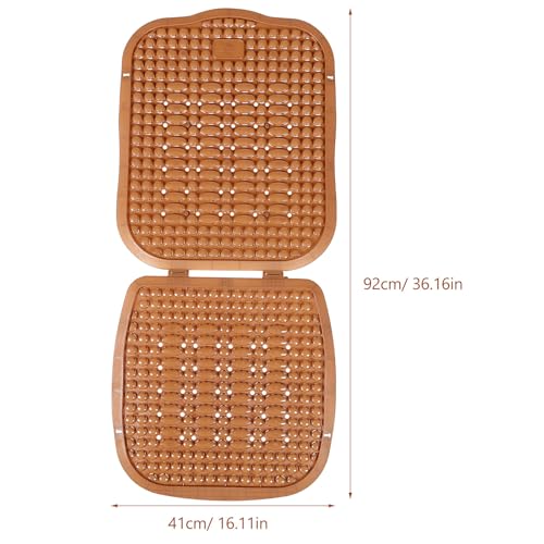 Cojín de asiento de verano para autobús y coche, multiuso, material PE color marrón 2