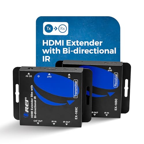 OREI HDMI over Ethernet Extender over Cat6/Cat7 Cable upto 165 Feet 1080p, Full HD, Local Loop Out Option - Image 3