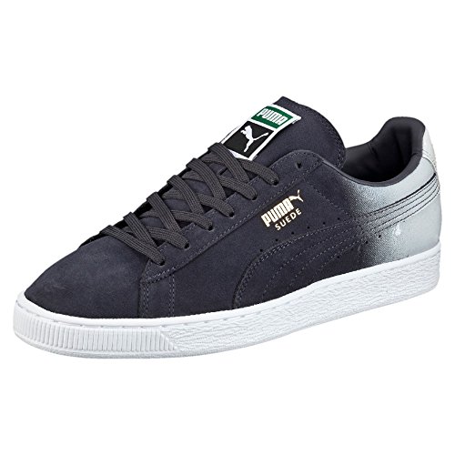 PUMA Men's Suede Classic Blur Periscope/Glacier Grey/White Sneaker (10.5 D(M) US)