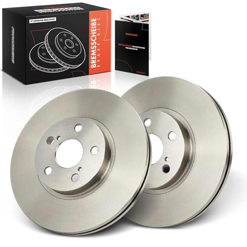 Frankberg Bremsscheibensatz inkl. 2x Bremsscheiben Vorne Belüftet Ø277mm Kompatibel mit A.v.e.n.s.i.s Station Wagon T25 A.v.e.n.s.i.s T25 Replace# 4351205040