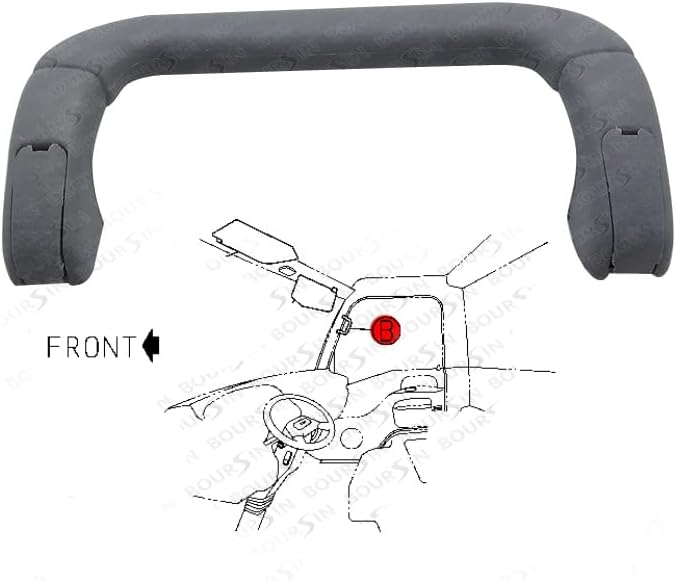 Boursin Handle Assist Grip Cab Entry Back for Isuzu NPR NPRHD NQR NRR GMC/Chevy W3500 W4500 W5500 2008-2021