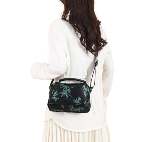 Image of Eslcorri Lightweight Nylon Crossbody Bag for Women, 3 Pocket Casual Shoulder Purse with Adjustable Strap for Travel Daily Use | Well-organized