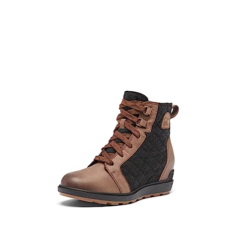 Sorel Women's Evie II NW Lace Boots - Tobacco, Black - Size 6.5
