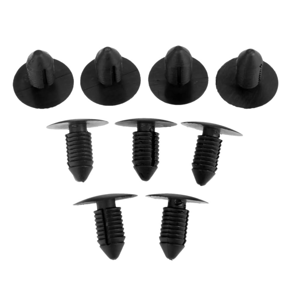 GLBMLMTHZP 50Pcs Auto Rivets Car Clips 11mm Hole Bumper Fender Retainers Push Fastener Door Trim Panel Clip Black Plastic