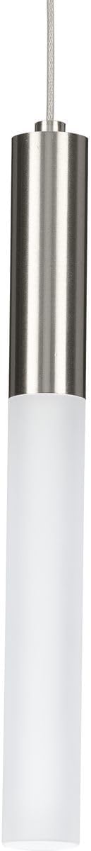 Progress Lighting P500321-009-30 Contemporary Modern One Light Pendant from Kylo LED Collection in Pewter, Nickel, Silver Finish, 13.00x4.75x4.75