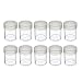 Edgar Marcus (10) Brand Round Clear Plastic (Half Dollars) Size Coin Storage Tube Holders with Screw on Lid