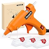 Hot Glue Gun Kit with 30 Glue Sticks(130mm x 7mm), Fast Preheating Hot Melt, High Temp for School Crafts DIY Arts and Quick Home Repairs,20W