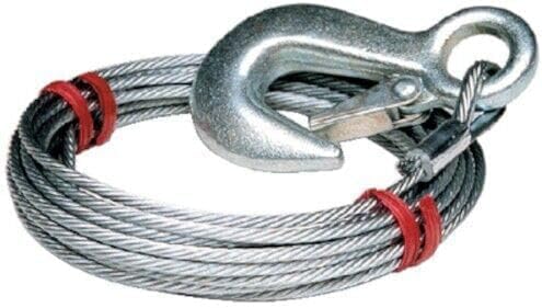 24159395 Galvanized 7/32" x 25' Winch Hook - 5600 lbs Max Load 241-59395