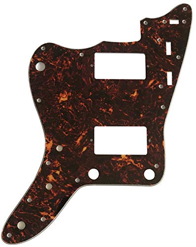 For Left Handed Fender Japan Jazzmaster PAF Style Guitar Pickguard Scratch Plate (4 Ply Brown Tortoise)