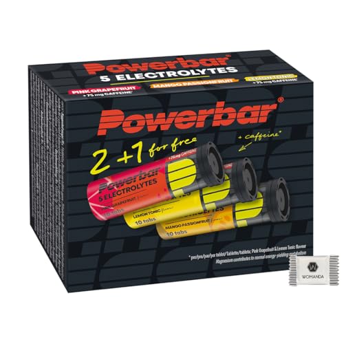 Powerbar Promo | 5 Electrolytes - Tabletas efervescentes con 5 electrolitos, sodio y magnesio, deportes de resistencia, vegetariano, 10 comprimidos efervescentes por tubo