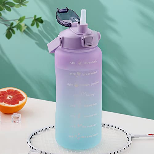 Bottiglia d'acqua con cannuccia, set di grandi