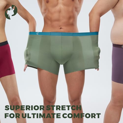 ELEPHANT&RABBIT Luxury 80S Modal Men's Underwear 3-Pack - Ultra-Fine Fiber Boxer Briefs2