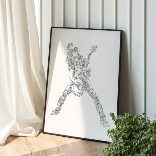 Poster Guitariste Musique Drawinside, décoration murale 50x70cm pour studio - 2