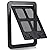 Smilelove Dog Flap Cat Flap Fly Screen Door (Outer Size: 24 x 29 cm), 4-Way Locking Pet Flap Fly Screen for Small Dogs and Cats with a Circumference (Medium Black)