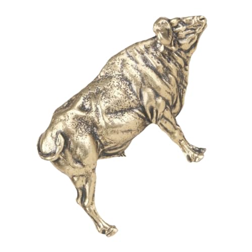 Figurines d'animaux de ferme en laiton pour salon et bureau zen