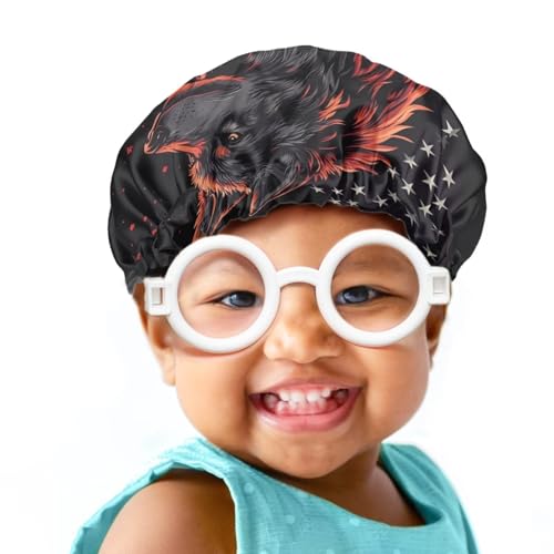 Sleep Cap for Long Hair - American Flag Boys Sleeping Cap - Breathable, Adjustable Stretch Head Cover2