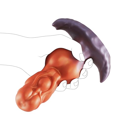 Image of 6.7in Monster Kont Dildo Analplug, Small Butt Plug Anal Toy Prostate Massager, Fantasy Anal Trainer Dildo Anal Stretcher Vaginal Plug, Silicone Toy Adult Anal Dilator for Men Women Couple (M)